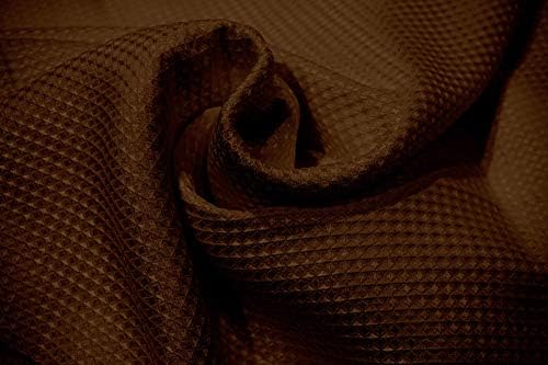 Dainty Home Waffle Weave Shower Curtain - Hotel Style Brown 70x72