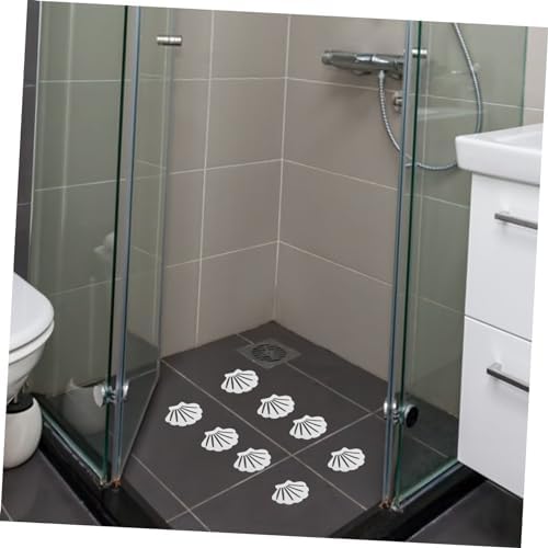 12pcs Shell-Shaped Anti-Slip Bathtub Stickers
