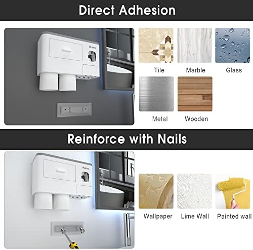 iHave Wall Mounted Toothbrush Holder with Dispenser 1