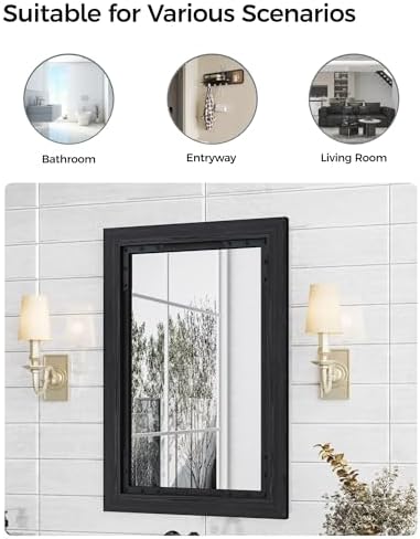 FLYJOE 16x24 Inch Farmhouse Medicine Cabinet Mirror with Storage 1