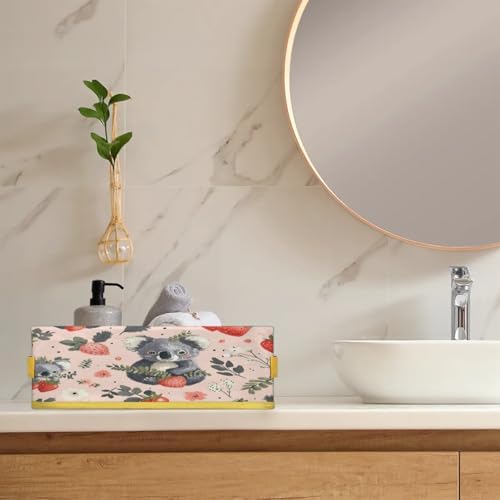 Snatocys Cute Koala Toilet Paper Basket with Handles
