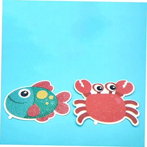 BUGUUYO Crab Design Non-Slip Bath Stickers 5 Pack 1