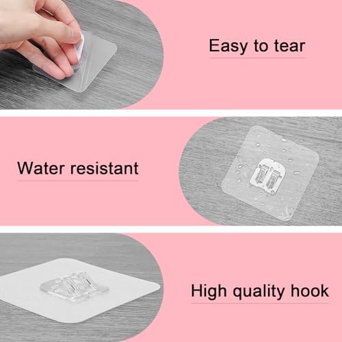 LUEXBOX Shower Caddy Adhesive Replacement 20-Pack
