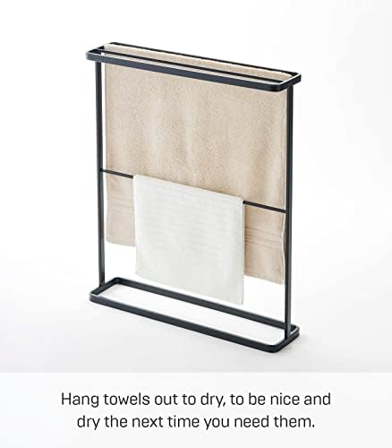 Yamazaki Home Bath Towel Racks - Modern Steel Storage Holder