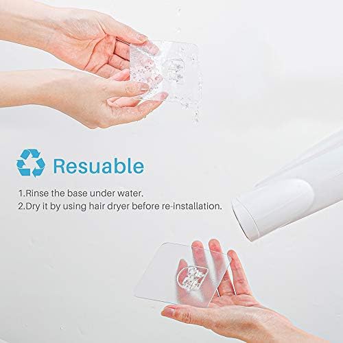 LUXEAR 6-Piece Reusable Adhesive Sticker for Bathroom and Kitchen