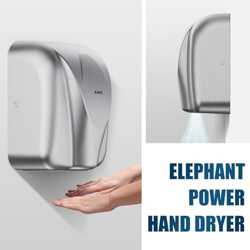 AIKE Elephant Power Hand Dryer AC110V-130V High Speed Auto Warm