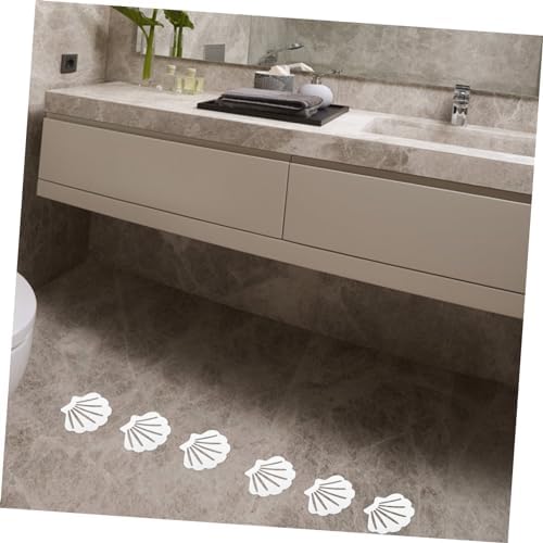 12pcs Shell-Shaped Anti-Slip Bathtub Stickers