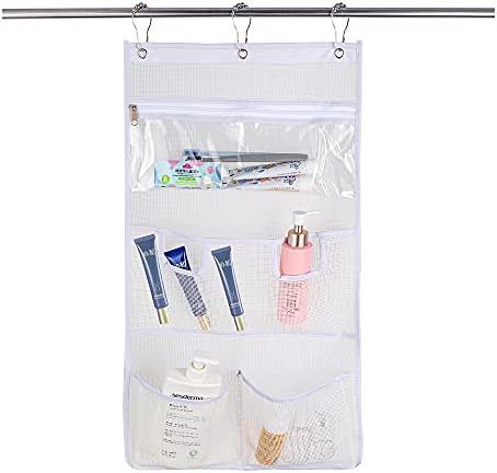Dearjana Mesh Shower Caddy with Touch-Sensitive Pocket