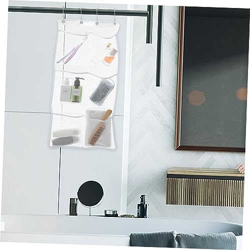KOMBIUDA 2pcs Shower Mesh Organizer with Pockets