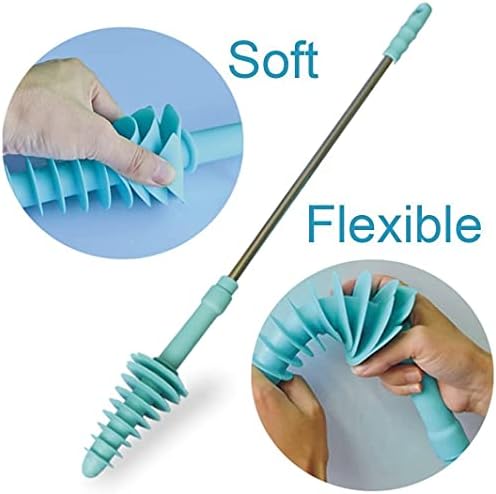 HOMEGOAL Siphon Toilet Plunger with Stainless Steel Handle 1