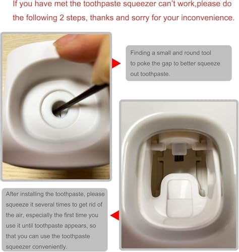 Automatic Toothpaste Dispenser Wall Mount for Kids and Adults