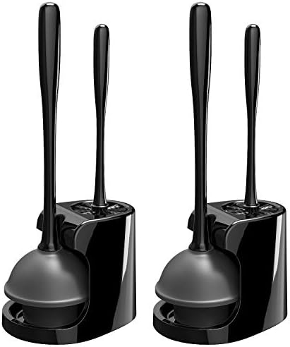 MRSIGA Toilet Plunger and Bowl Brush Combo - 2 Sets
