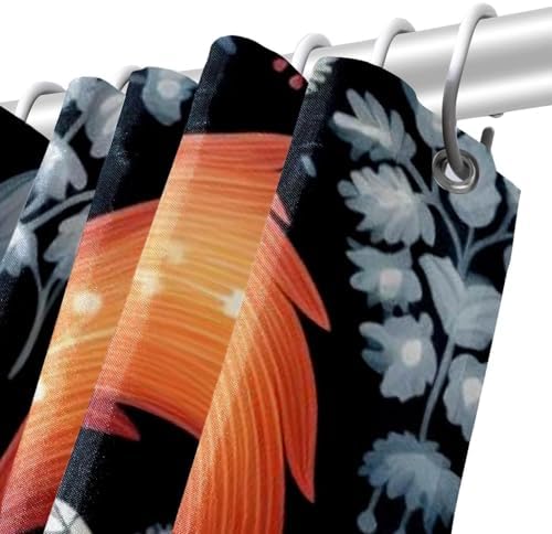 VAPOKF Cute Squirrel Shower Curtain Set with 12 Hooks - 66x72 Inches