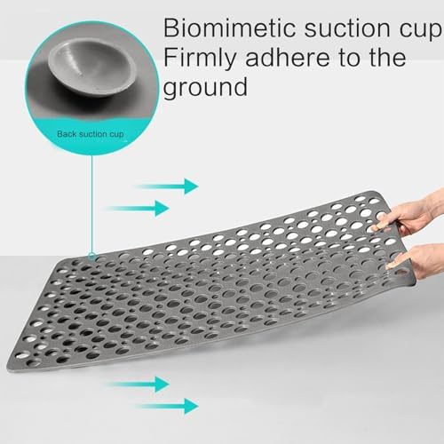 Haoyull Nonslip Waterproof Bathroom Mats with Suction Cups