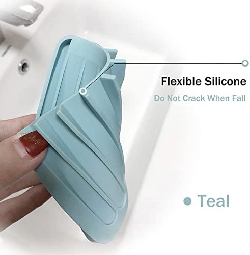 MODENGKONGJIAN Self Draining Soap Dish Set 3 Pcs
