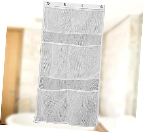 Parliky Hanging Mesh Bag Shower Organizer Storage Basket Pockets
