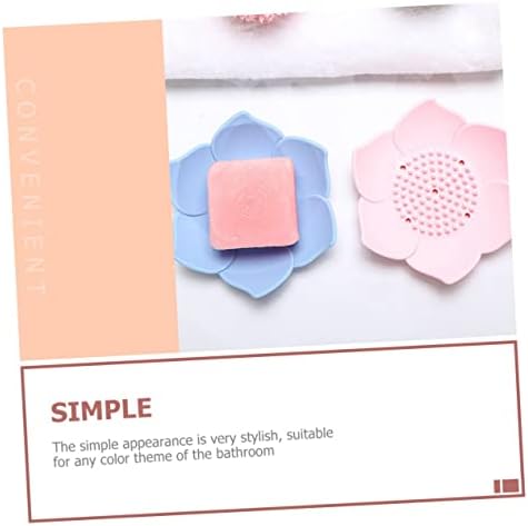 MAGICLULU 2Pcs Silicone Soap Holders with Drainage Design