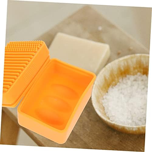 HEALEEP Travel Soap Dish Box Portable Silicone Holder