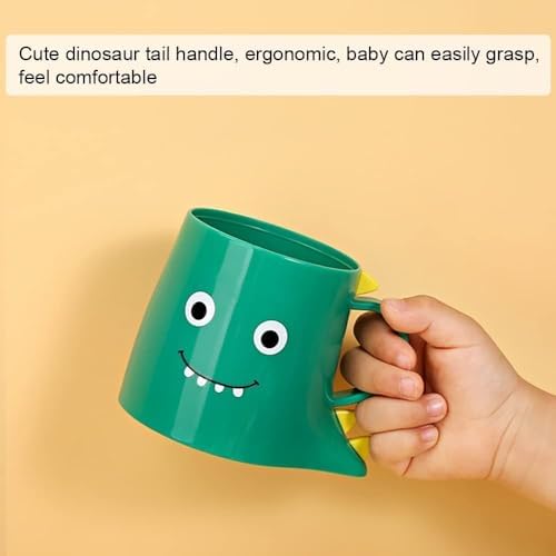 Plastic Kids Toothbrush Holder 2PCS Dinosaur Bathroom Cup Durable Reusable Tumbler