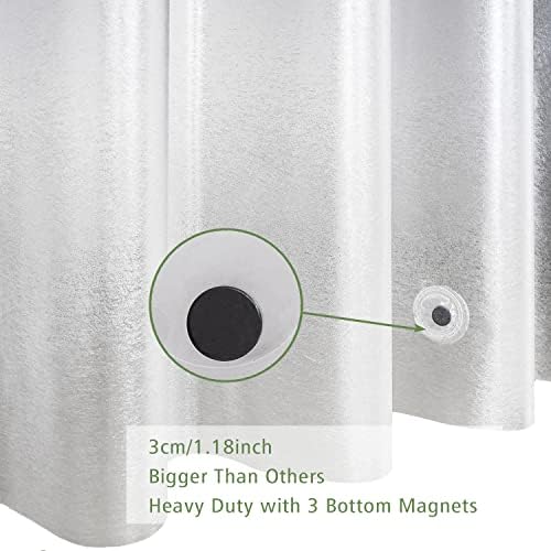 UFRIDAY Extra Long 84 Inch Shower Curtain Liner 72x84 Heavy Duty Frosted EVA