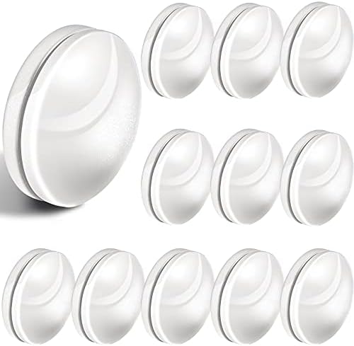 Jetec Magnetic Curtain Weights 12 Sets White Plastic Covered