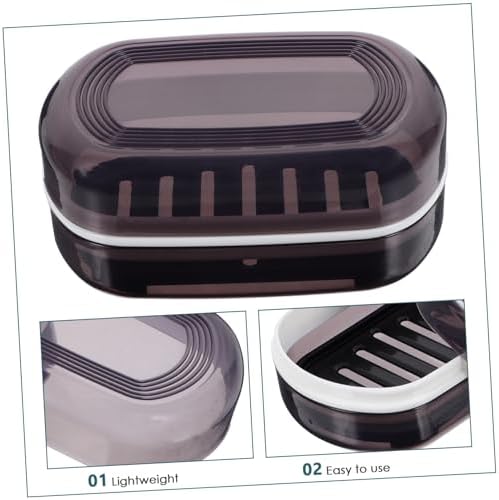 Cabilock Portable Travel Soap Box with Leak-Proof Lid