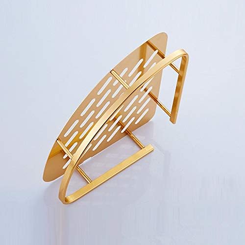 Senmubery Gold Shelf Shower Corner Basket Storage