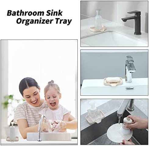 Silicone Bathroom Soap Dish with Drain Spout
