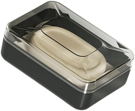 PET Soap Dish with Drain and Lid