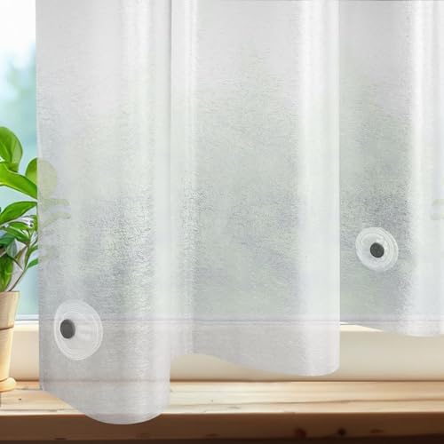 UFRIDAY Frosted Privacy Shower Curtain Liner 40x36 Inch