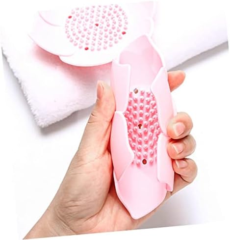HOOTNEE 2pcs Silicone Soap Dish Draining Trays for Bar Soap