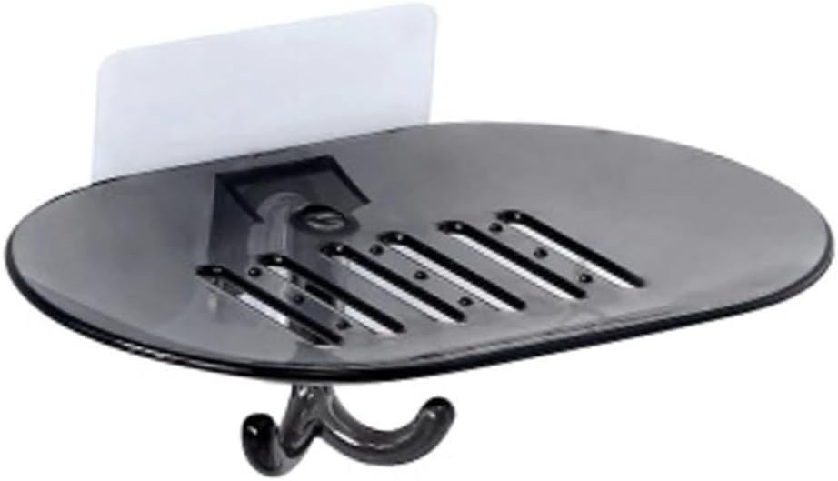 Beatifufu Wall Mounted Soap Dish with Hook and Draining Holes
