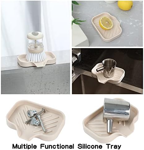 Silicone Bathroom Soap Dish with Drain Spout