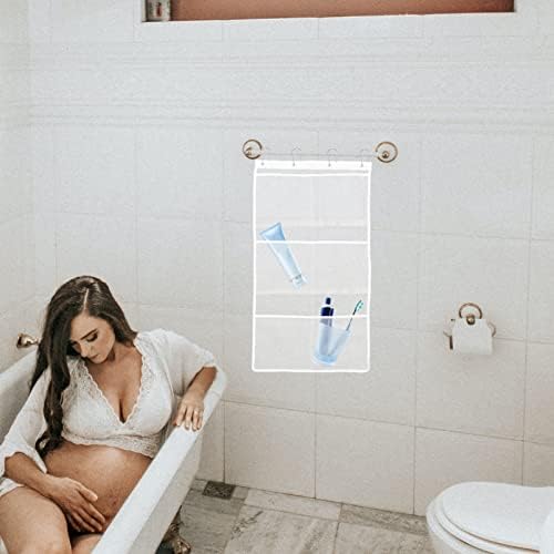 OUNONA Shower Organizer Mesh Bag with 6 Pockets
