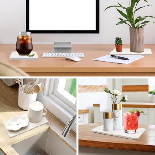 Deceram Set of 4 Water Absorbing Stone Drying Trays 1