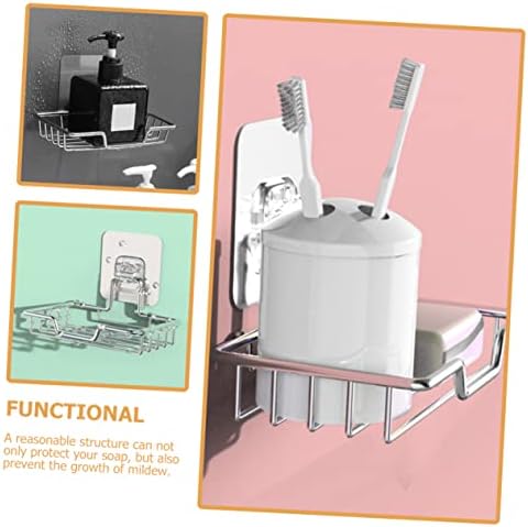 Stainless Steel Wall-Mount Soap Dish with Self Draining Design
