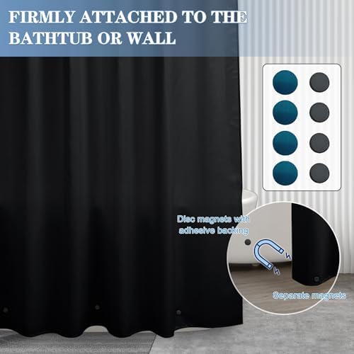 Nasitos 2 Pack Shower Curtain Liners - W72 x H72