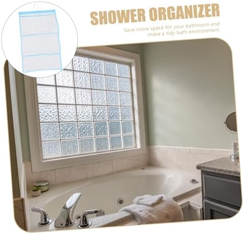 Alipis Mesh Shower Organizer for Shower Curtain Rings