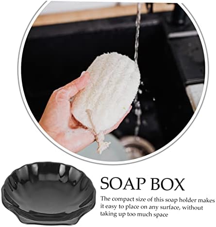 BUGUUYO Acrylic Sea Shell Soap Dish for Bathroom Sink
