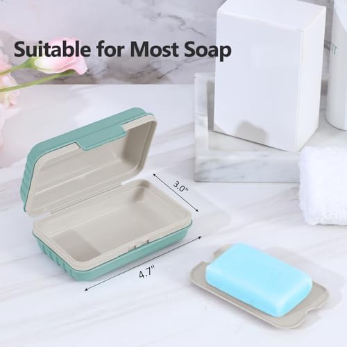 Quatish Bar Soap Holder Dish 1 Pack Blue