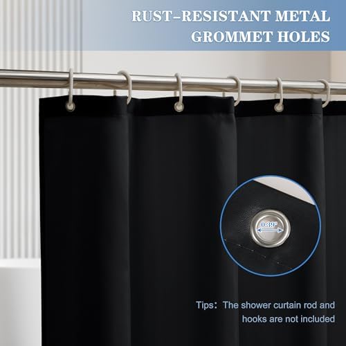 Nasitos 2 Pack Shower Curtain Liners - W72 x H72