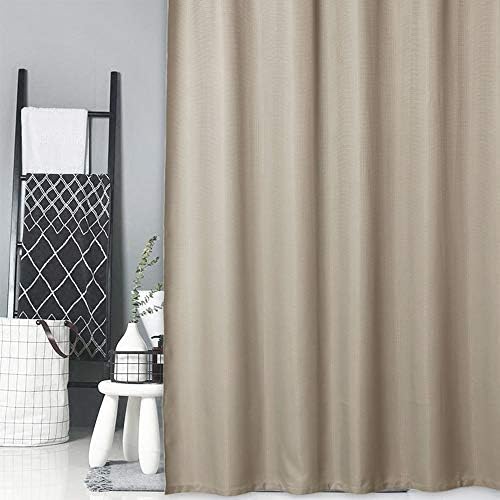 CAROMIO Waffle Fabric Shower Curtain 72x72 Inch