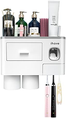 iHave Wall Mounted Toothbrush Holder with Dispenser 1