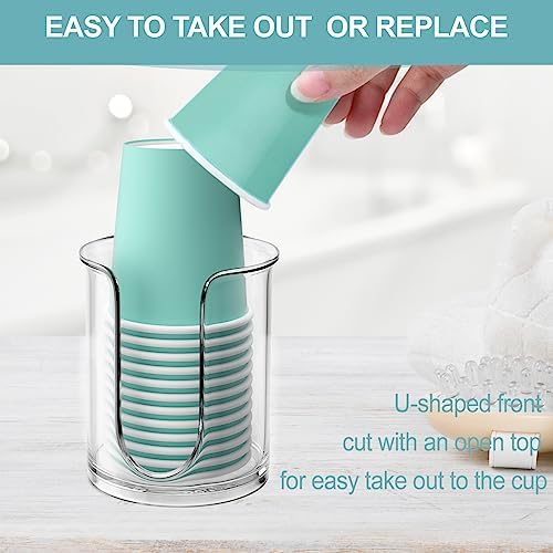 BYAWAY 2 Pack 5 oz Bathroom Cup Dispenser