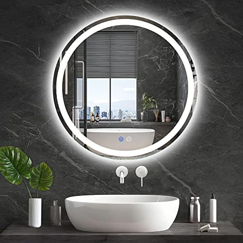 TATU 24 Inch LED Round Backlit Vanity Mirror 1