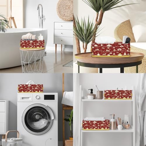Christmas Tree Pattern Toilet Paper Basket Decor for Bathroom