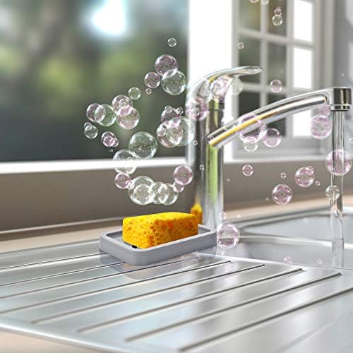 OstWony 2PCS Draining Soap Dishes with Water Tray