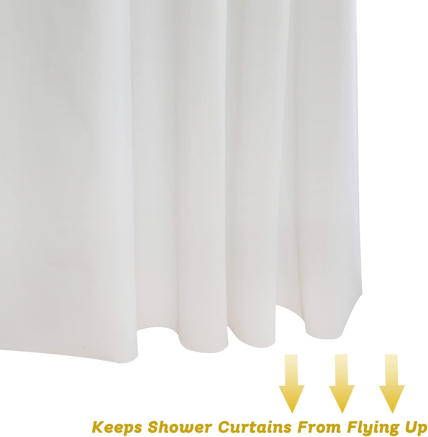YISURE No Hook Shower Curtain Liner 72x74 Inches