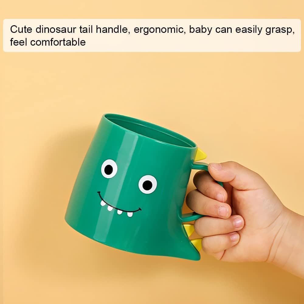 Plastic Kids Toothbrush Holder 2PCS Dinosaur Bathroom Cup Durable Reusable Tumbler