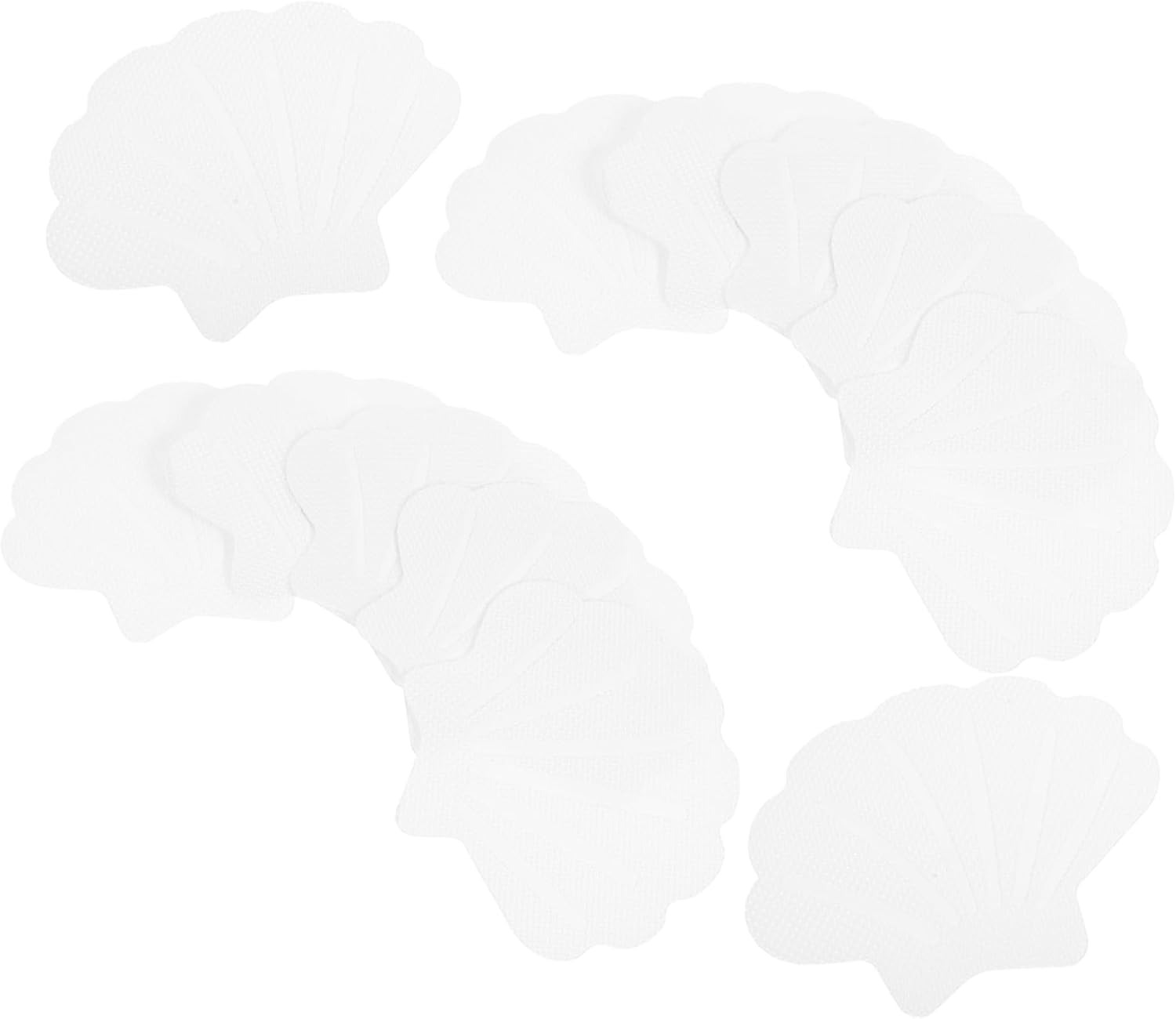 12pcs Shell-Shaped Anti-Slip Bathtub Stickers